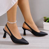 Sandale Talon Femme 5 - 7 cm Noire au Design Ouvert