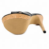 Sandale Talon Haut Femme Style Plateforme et Ouverte