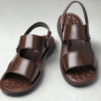 Sandales Homme Cuir Confort – Respirantes, Antidérapantes, Été, Marche