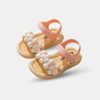 Sandale Fille Antidérapante avec Motif de Fleur, sandale rose pour fille, sandales filles