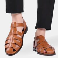 Sandales Homme en Cuir de Luxe – Élégantes, Confortables, Finition Haut de Gamme
