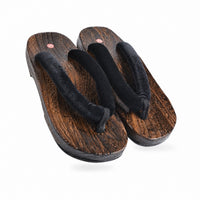 Sandale Japonaise Style Tong avec Semelle en Bois