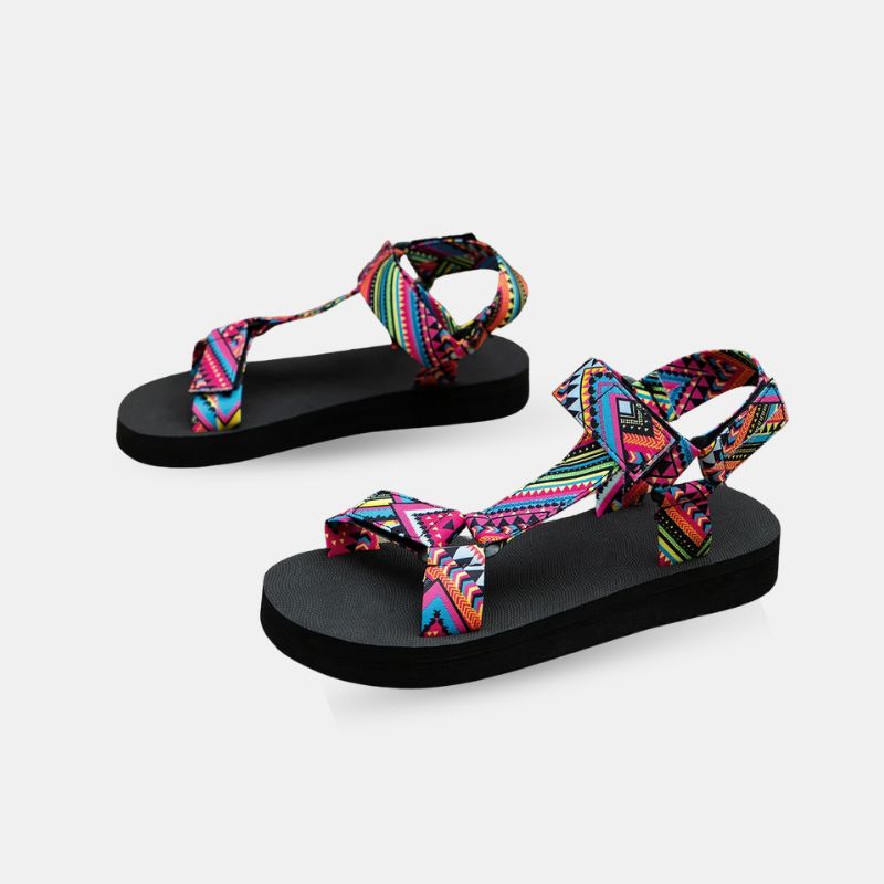 Sandales Lanières Tressées Multicolores - Pointure 36, Occasion Bon État