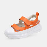 Sandale Sport Femme Légère avec Semelle Épaisse, sandale de sport orange