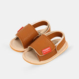 Sandale de Plage Bébé Souple en Simili Cuir, sandales marron, sandales légère enfant