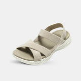 Sandale de Randonnée Femme Souple et Confortable, sandale beige très légère et confortable