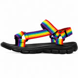 Sandale de Randonnée Femme avec Lanière Arc-en-Ciel