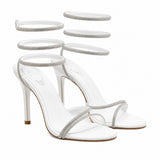 Sandales À Talon Femme Avec Brides Spirales Chic
