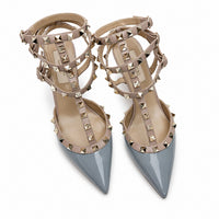 Sandales À Talons Aiguilles Avec Clous Métal Style Punk Chic