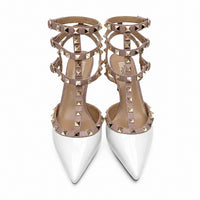 Sandales À Talons Aiguilles Avec Clous Métal Style Punk Chic
