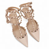 Sandales À Talons Aiguilles Avec Clous Métal Style Punk Chic