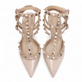 Sandales À Talons Aiguilles Avec Clous Métal Style Punk Chic