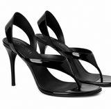 Sandales À Talons Hauts Métallisé Avec Design Moderne