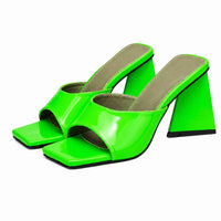 Sandales Colorées à Talons Épais pour Femme