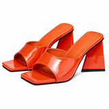 Sandales Colorées à Talons Épais pour Femme