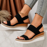 Sandales Confortables Compensées pour Femme
