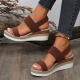 Sandales Confortables Compensées pour Femme