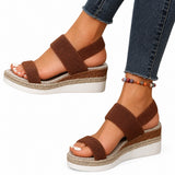 Sandales Confortables Compensées pour Femme