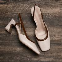 Sandales Dorées à Talons Carrés Élégants