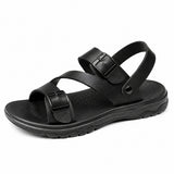 Sandales En Cuir Confortables Avec Semelle Souple Antidérapante