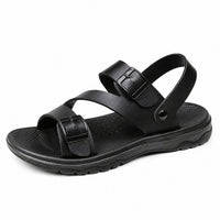 Sandales En Cuir Confortables Avec Semelle Souple Antidérapante