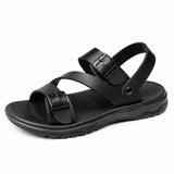 Sandales En Cuir Confortables Avec Semelle Souple Antidérapante