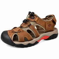 Sandales En Cuir Homme Avec Protection Avant Renforcée