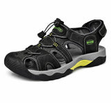 Sandales En Cuir Homme Avec Protection Avant Renforcée