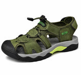 Sandales En Cuir Homme Avec Protection Avant Renforcée