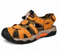 Sandales En Cuir Homme Avec Protection Avant Renforcée