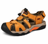 Sandales En Cuir Homme Avec Protection Avant Renforcée