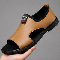 Sandales En Cuir Homme Style Casual Urbain