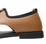 Sandales En Cuir Homme Style Casual Urbain
