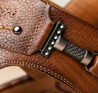 Sandales En Cuir Homme Style Classique Avec Semelle Souple