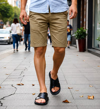 Sandales En Cuir Homme Style Luxe Décontracté