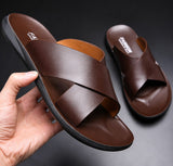 Sandales En Cuir Homme Style Luxe Décontracté
