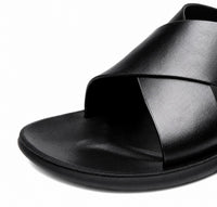 Sandales En Cuir Homme Style Luxe Décontracté