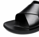 Sandales En Cuir Homme Style Luxe Décontracté
