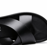 Sandales En Cuir Homme Style Luxe Décontracté