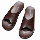 Sandales En Cuir Homme Style Luxe Décontracté