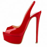 Sandales Femme Plateforme À Talons Fins Design Glamour