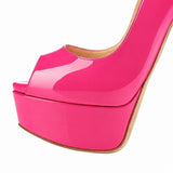 Sandales Femme Plateforme À Talons Fins Design Glamour