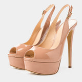 Sandales Femme Plateforme À Talons Fins Design Glamour