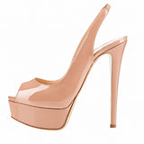 Sandales Femme Plateforme À Talons Fins Design Glamour