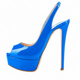 Sandales Femme Plateforme À Talons Fins Design Glamour
