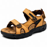 Sandales Homme En Cuir Avec Confort Respirant