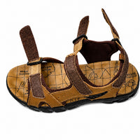 Sandales Homme En Cuir Avec Confort Respirant