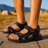 Sandales Homme En Cuir Avec Confort Respirant