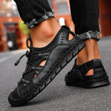 Sandales Homme En Cuir Avec Design Respirant