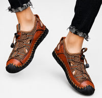 Sandales Homme En Cuir Avec Design Respirant